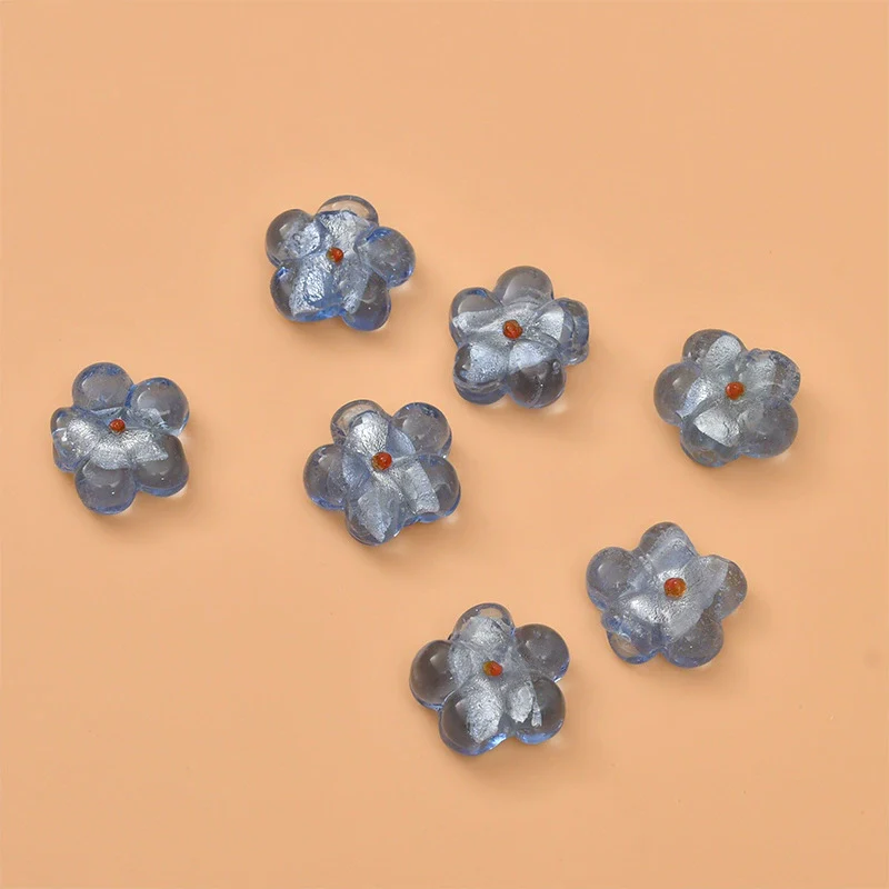 Wholesale Coloured Glaze Flower Beads Handpainted Diy Jewelry Accessories - Image 15