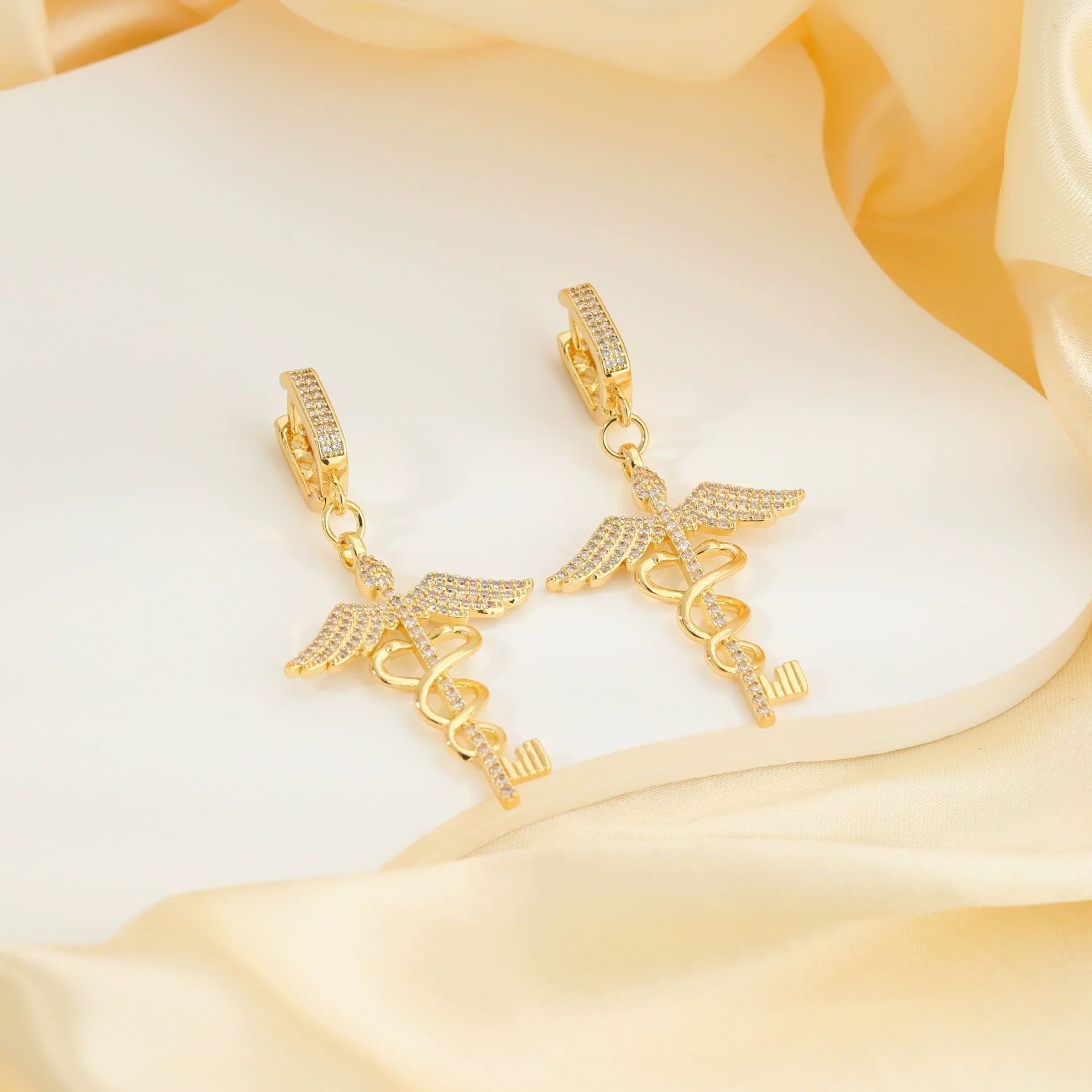 Wholesale Copper Animal Zodiac Geometric Earrings - Image 2