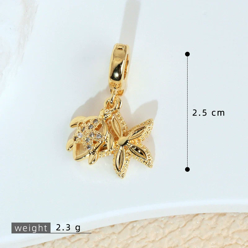 Wholesale Copper Animal Zodiac Microinlaid Zircon Jewelry Necklace Pendant With Electroplating Process - Image 6