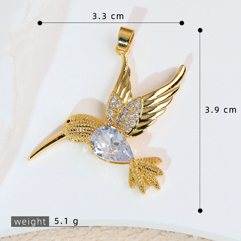 Wholesale Copper Animal Zodiac Style Electroplated Diy Handmade Angel Wings Bird Accessories Pendant For Bracelet And Necklace - Image 11