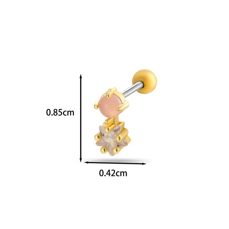 Wholesale Copper Bow Fashion Women's Cartilage Puncture Ear Bone Nail - Image 11