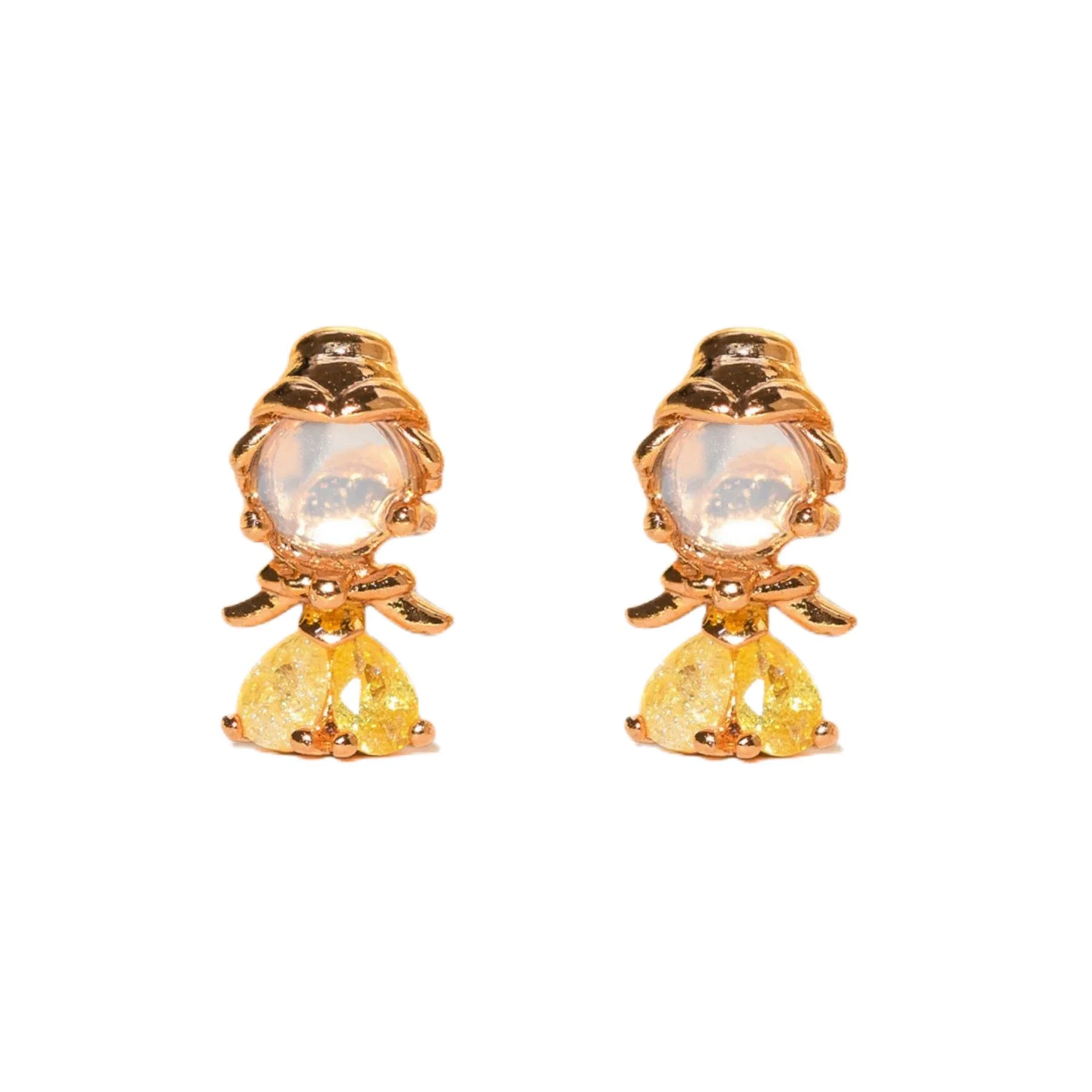 Wholesale Copper Cartoon Character Inlaid Zircon Threepiece Earrings Suit - Image 9