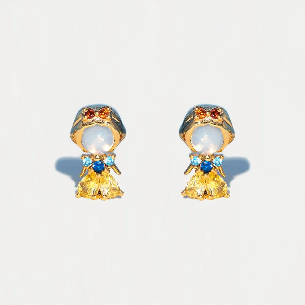 Wholesale Copper Cartoon Characters Zircon Inlaid Fantasy Fairy Tale Character Earrings Set Jewelry - Image 10