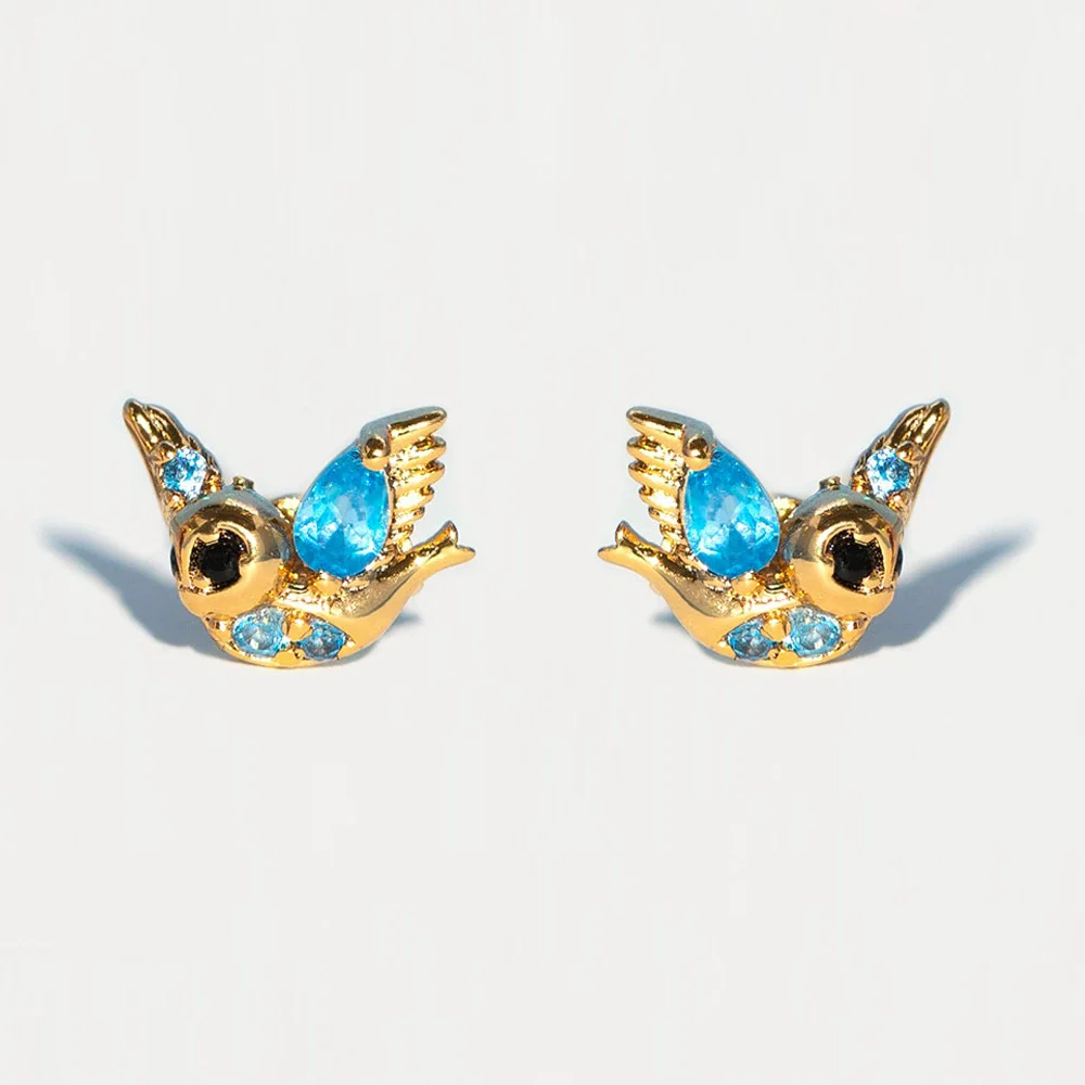 Wholesale Copper Cartoon Characters Zircon Inlaid Fantasy Fairy Tale Character Earrings Set Jewelry - Image 13