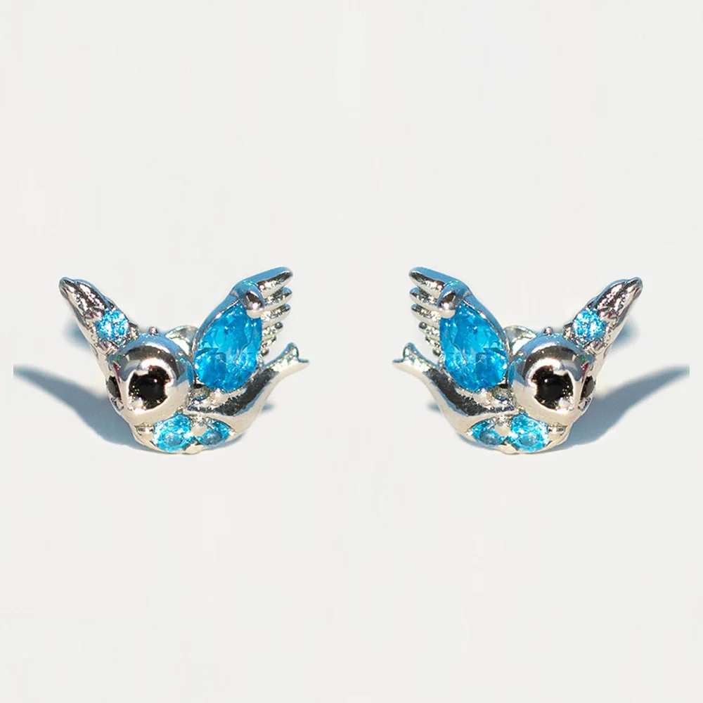 Wholesale Copper Cartoon Characters Zircon Inlaid Fantasy Fairy Tale Character Earrings Set Jewelry - Image 14