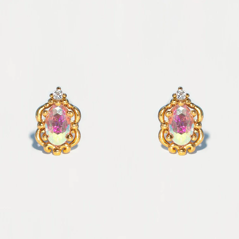 Wholesale Copper Cartoon Characters Zircon Inlaid Fantasy Fairy Tale Character Earrings Set Jewelry - Image 7
