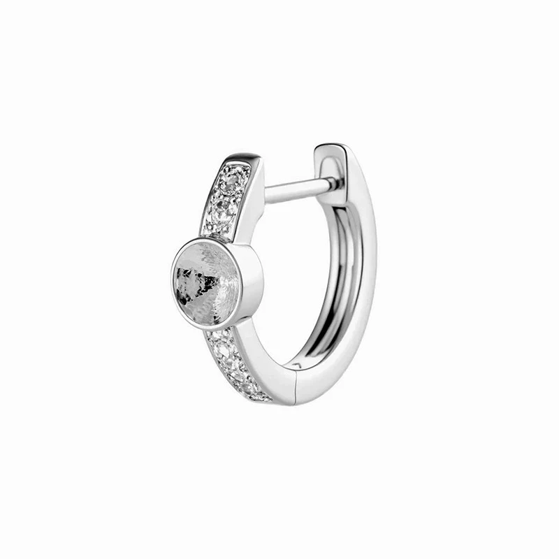 Wholesale Copper Fashion Minimalist Inlaid Zircon Earring Accessories With Drilling Position Empty Holder And Straight Needle Ear Buckle - Image 5
