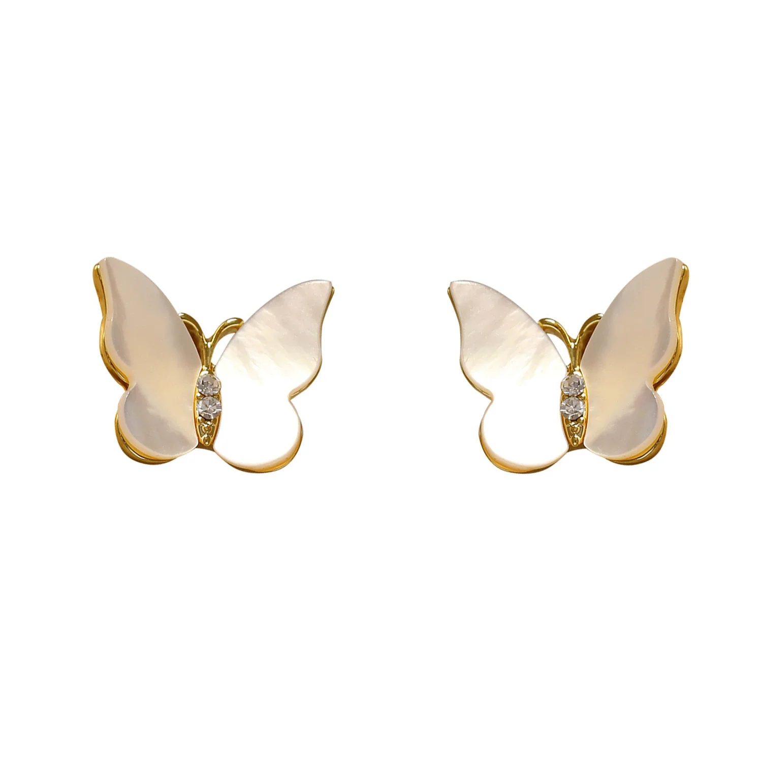 Wholesale Copper Geometric Heart Stud Earrings For Women With Electroplating Treatment - Image 5