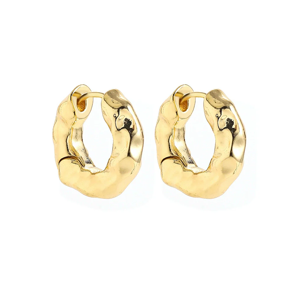 Wholesale Copper Geometric Simple Style Circle Earrings For Women - Image 4