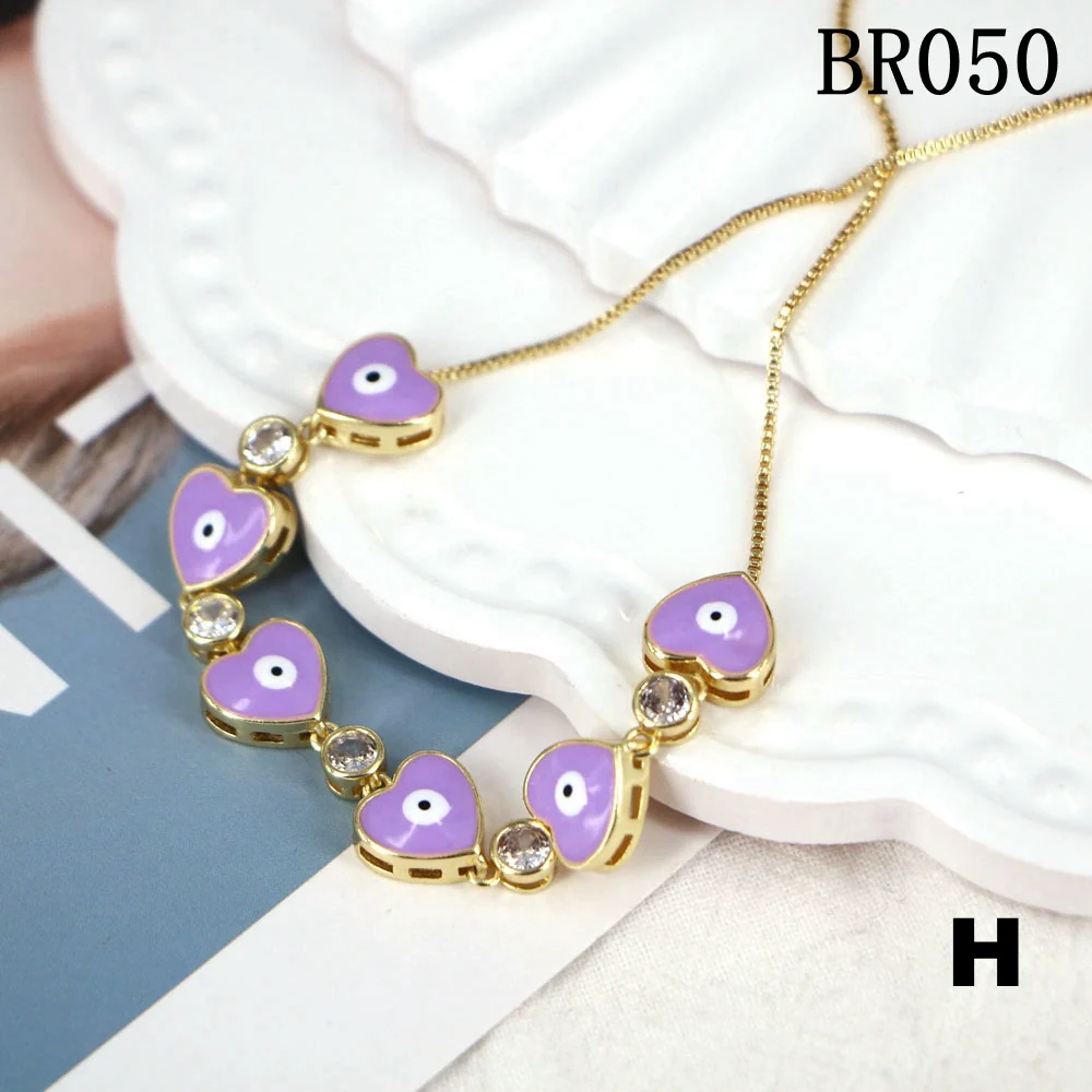 Wholesale Copper Heart Shape Electroplating Personality Bracelet - Image 10
