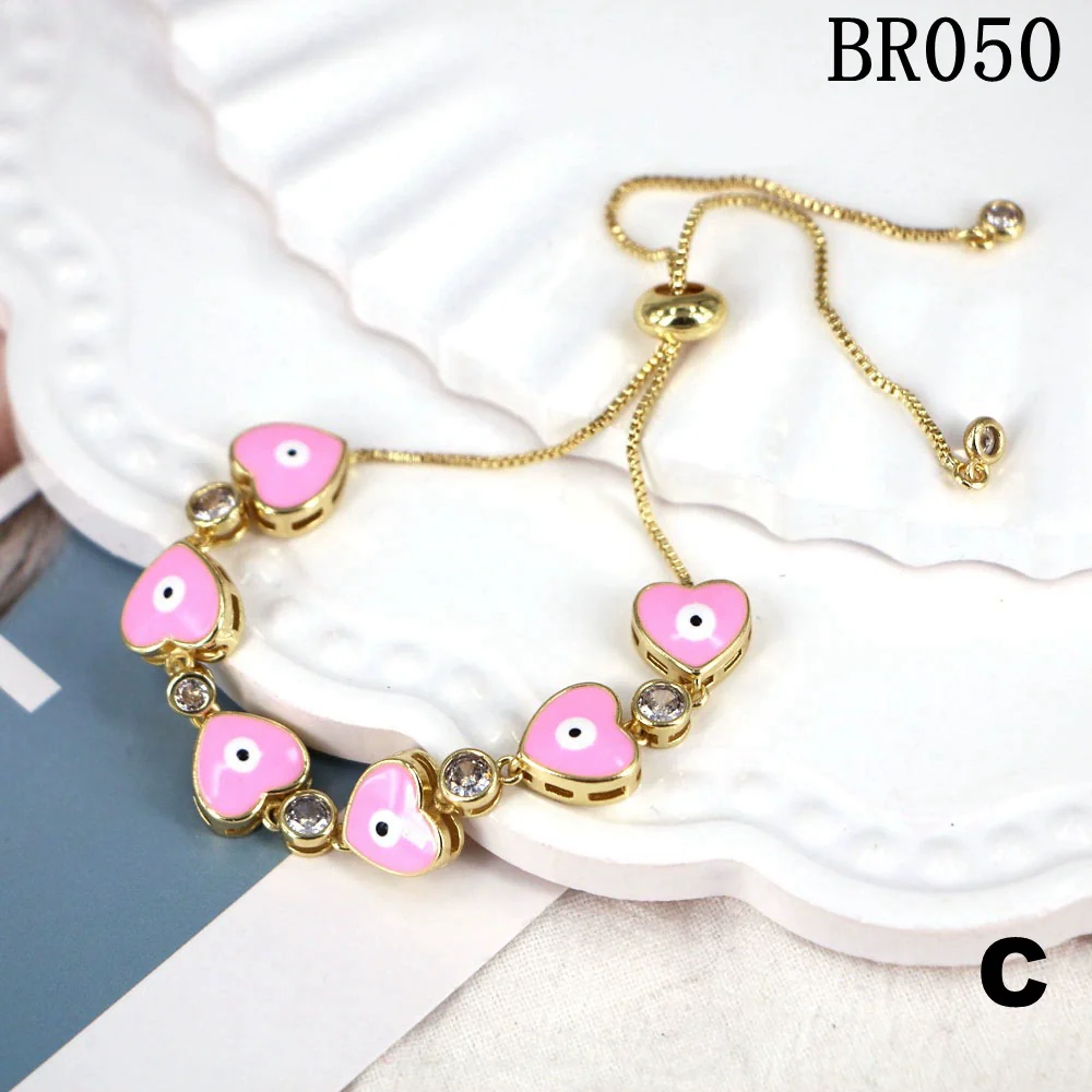 Wholesale Copper Heart Shape Electroplating Personality Bracelet - Image 13
