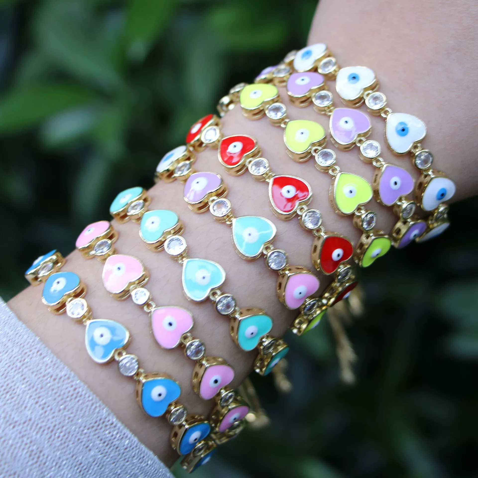 Wholesale Copper Heart Shape Electroplating Personality Bracelet - Image 2