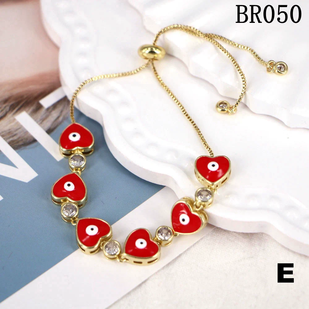 Wholesale Copper Heart Shape Electroplating Personality Bracelet - Image 6