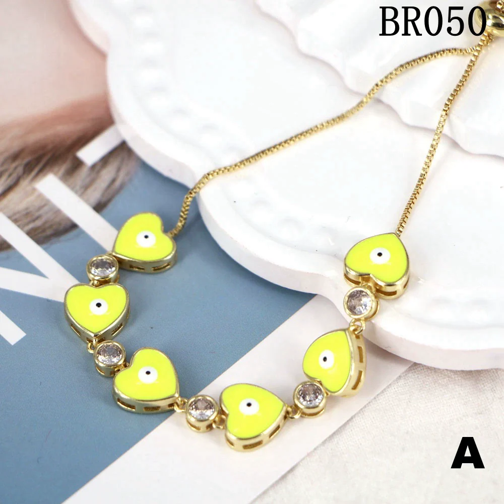 Wholesale Copper Heart Shape Electroplating Personality Bracelet - Image 7