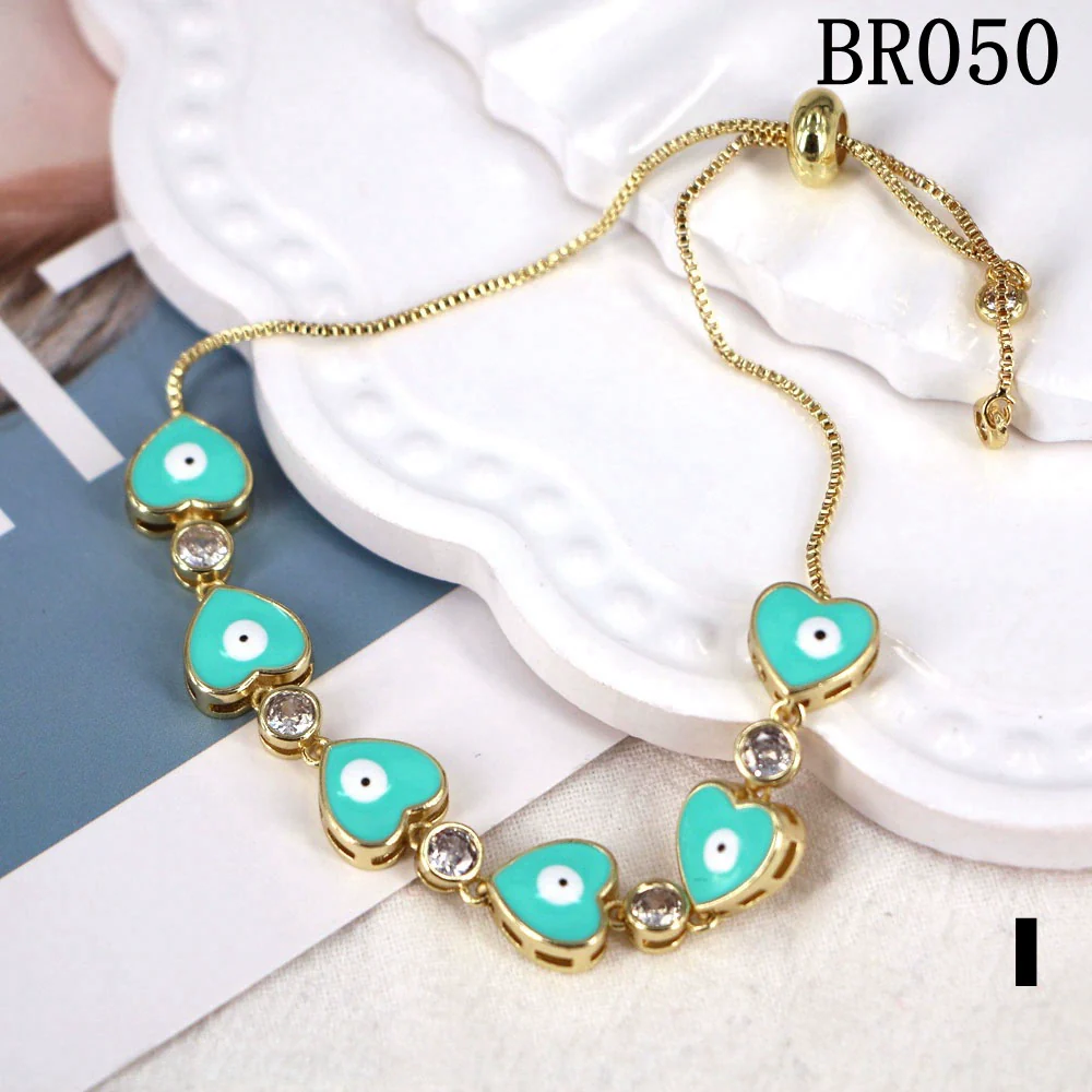 Wholesale Copper Heart Shape Electroplating Personality Bracelet - Image 8
