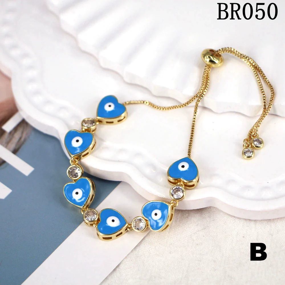 Wholesale Copper Heart Shape Electroplating Personality Bracelet - Image 9