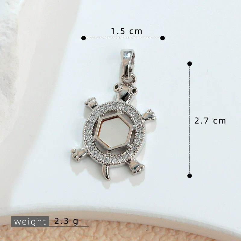 Wholesale Copper Micropaved Animal Zodiac Marine Life Turtle Starfish Necklace Pendant Cartoon Style - Image 10