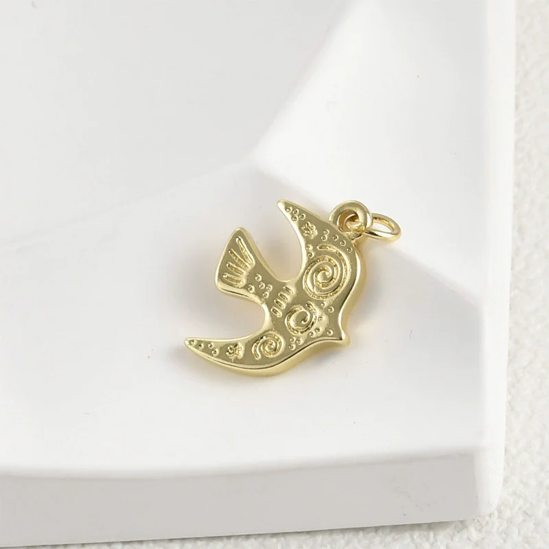Wholesale Copper Retro Small Animal Pendant Hand Made Accessories With Electroplating - Image 10