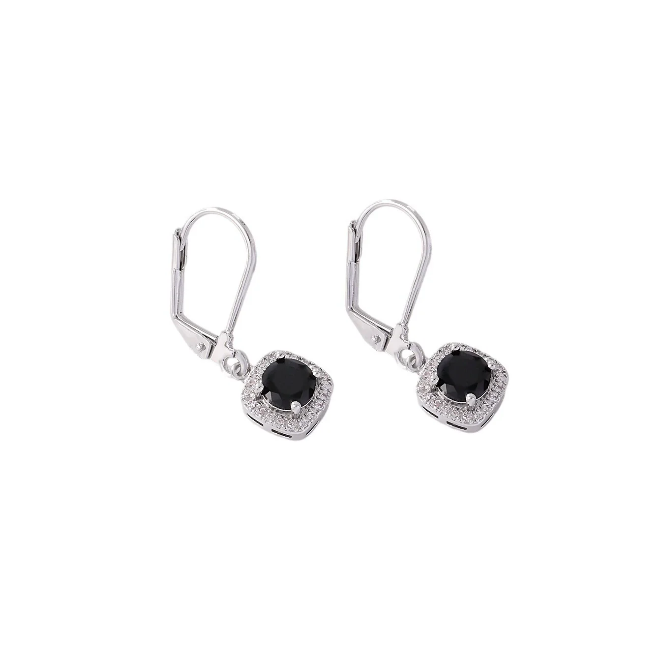 Wholesale Copper Round Zircon Inlay Women's Simple Fashion Light Luxury Highend Temperament Colorful Earrings - Image 5