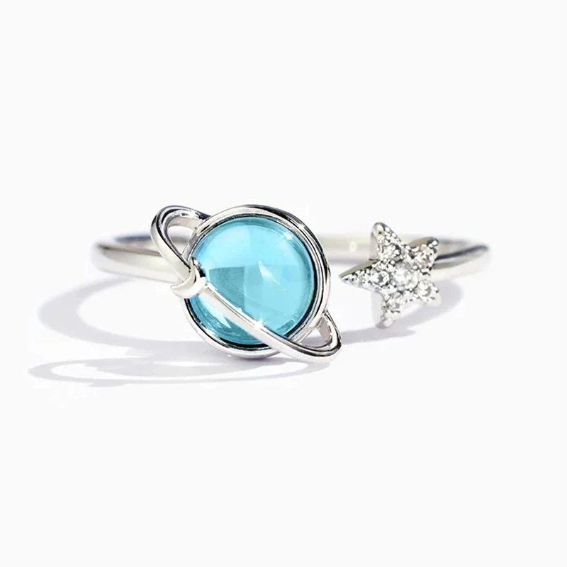 Wholesale Copper Star Constellation Design Ring For Women Jewelry With Zirconia - Image 5