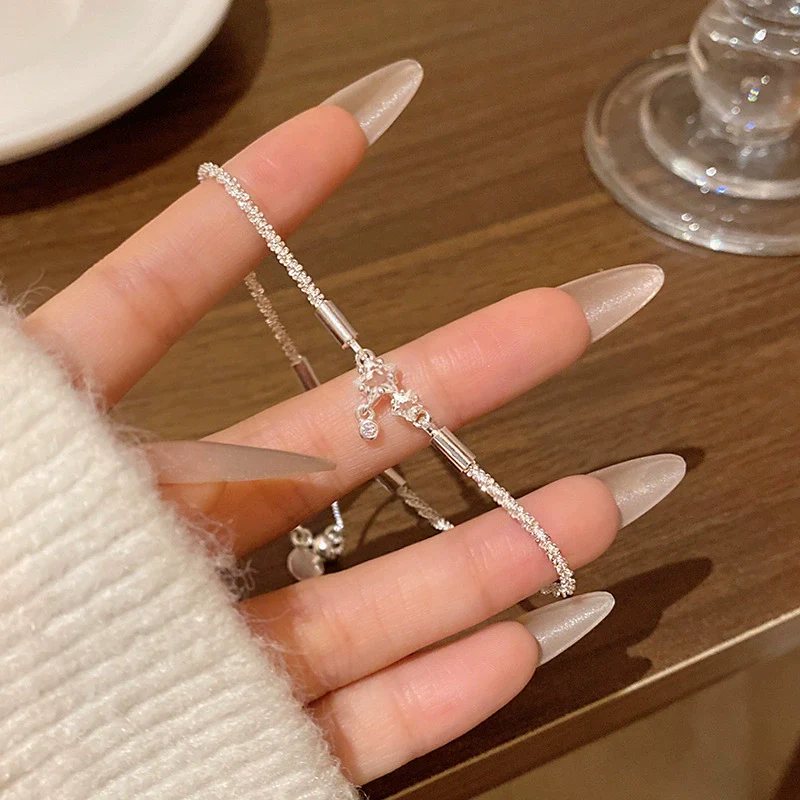 Wholesale Copper Star Electroplating Women's Light Luxury Minimalist Bracelet - Image 2