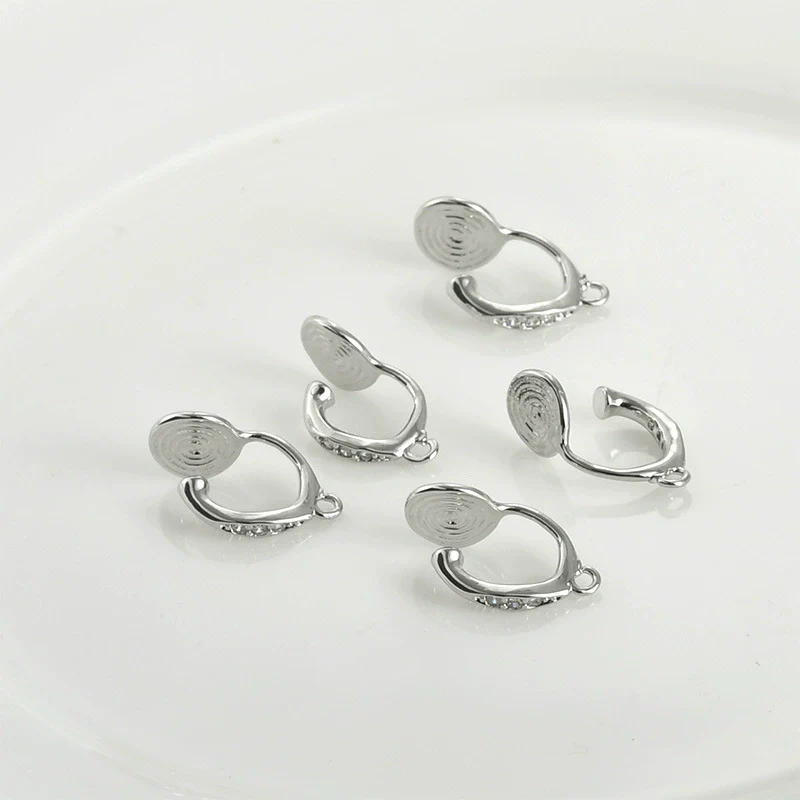 Wholesale Copper Zircon Mosquito Coil Antipain Ear Clip Electroplated Handmade Accessories - Image 5