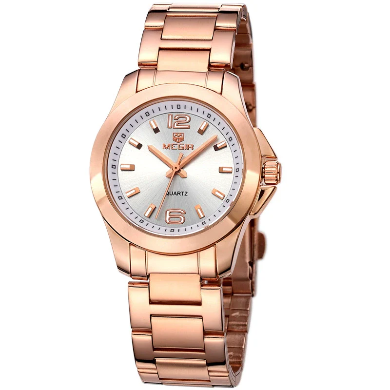 Wholesale Couple Quartz Watches Alloy Case Coated Glass Mirror Belt And Metal Strap Hollow Band Round Dial Leisure Style - Image 5
