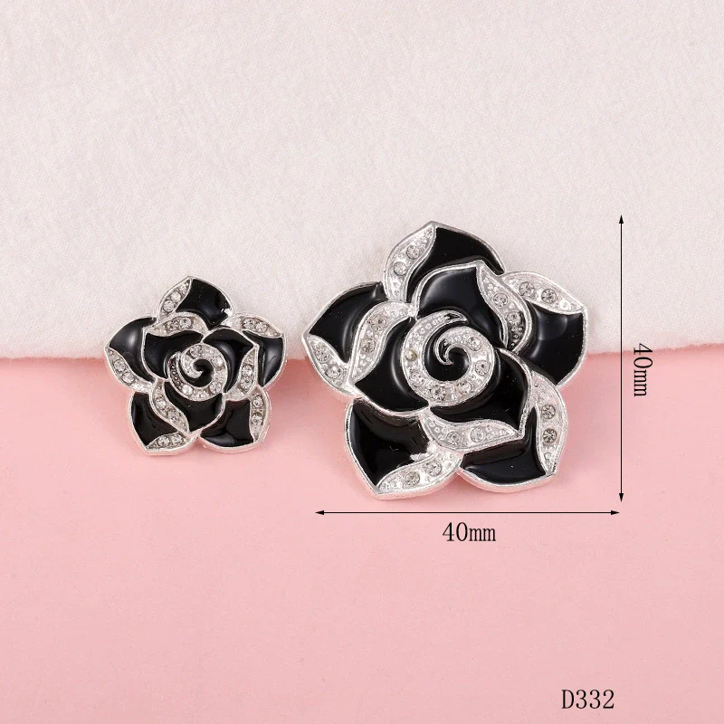 Wholesale Creative Alloy Jewelry Camellia Flower Pendant Electroplated For Female Mobile Phone Beauty Accessories - Image 9