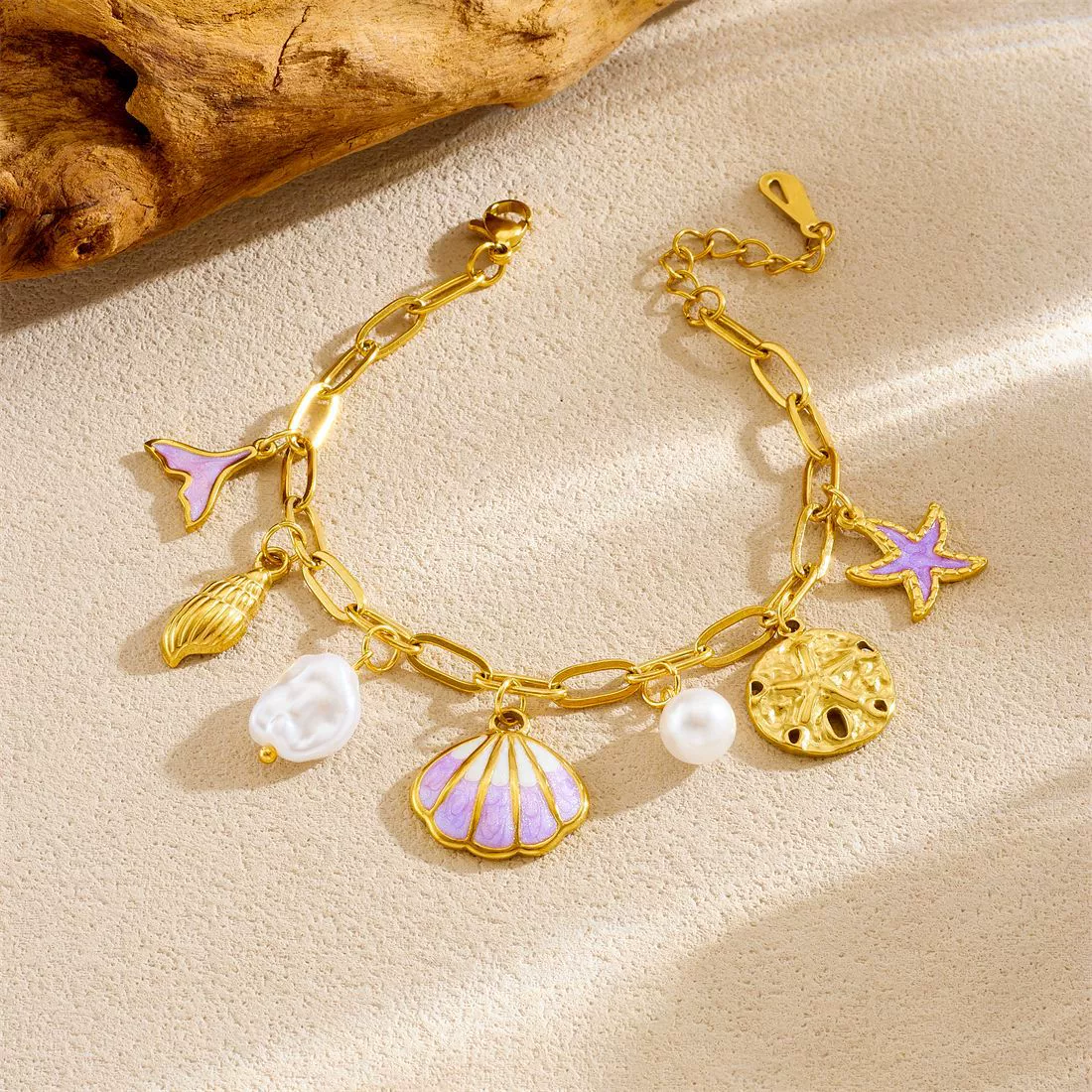 Wholesale Creative Ocean Series Electroplated Stainless Steel Animalshaped Bracelet Jewelry For Women - Image 2