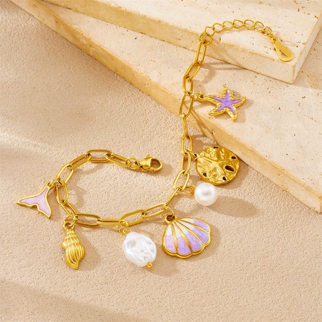 Wholesale Creative Ocean Series Electroplated Stainless Steel Animalshaped Bracelet Jewelry For Women - Image 3