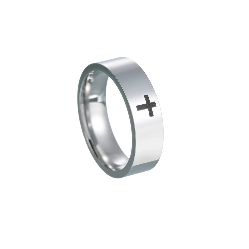 Wholesale Cross Jewelry Stainless Steel Geometric Ring With Electroplating - Image 10