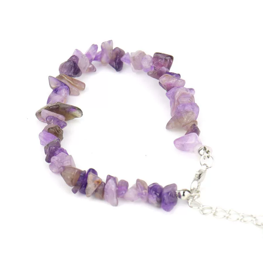 Wholesale Crystal Gravel Amethyst Handmade Geometric Pattern Unisex And Women's Adjustable Bracelet - Image 15