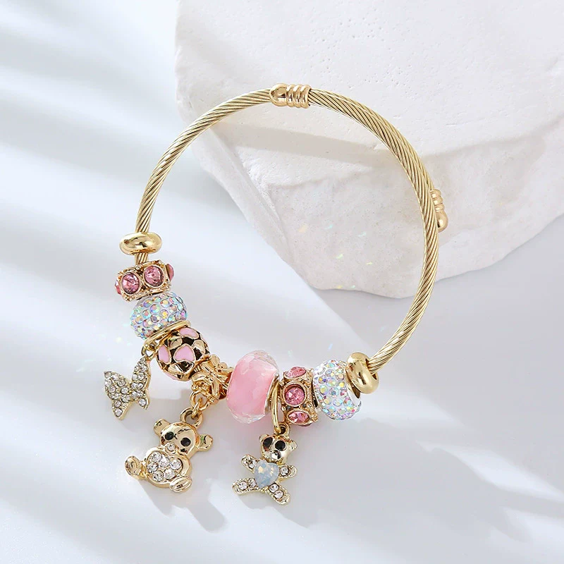 Wholesale Diamond Adjustable Bracelet With Animal And Zodiac Patterns For Women - Image 3