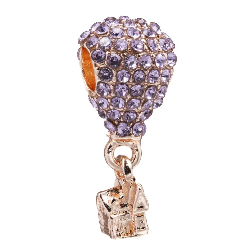 Wholesale Diy Jewelry Loose Beads Metal Electroplated Totem Pattern Hot Air Balloon Cartoon Animal Beads - Image 10