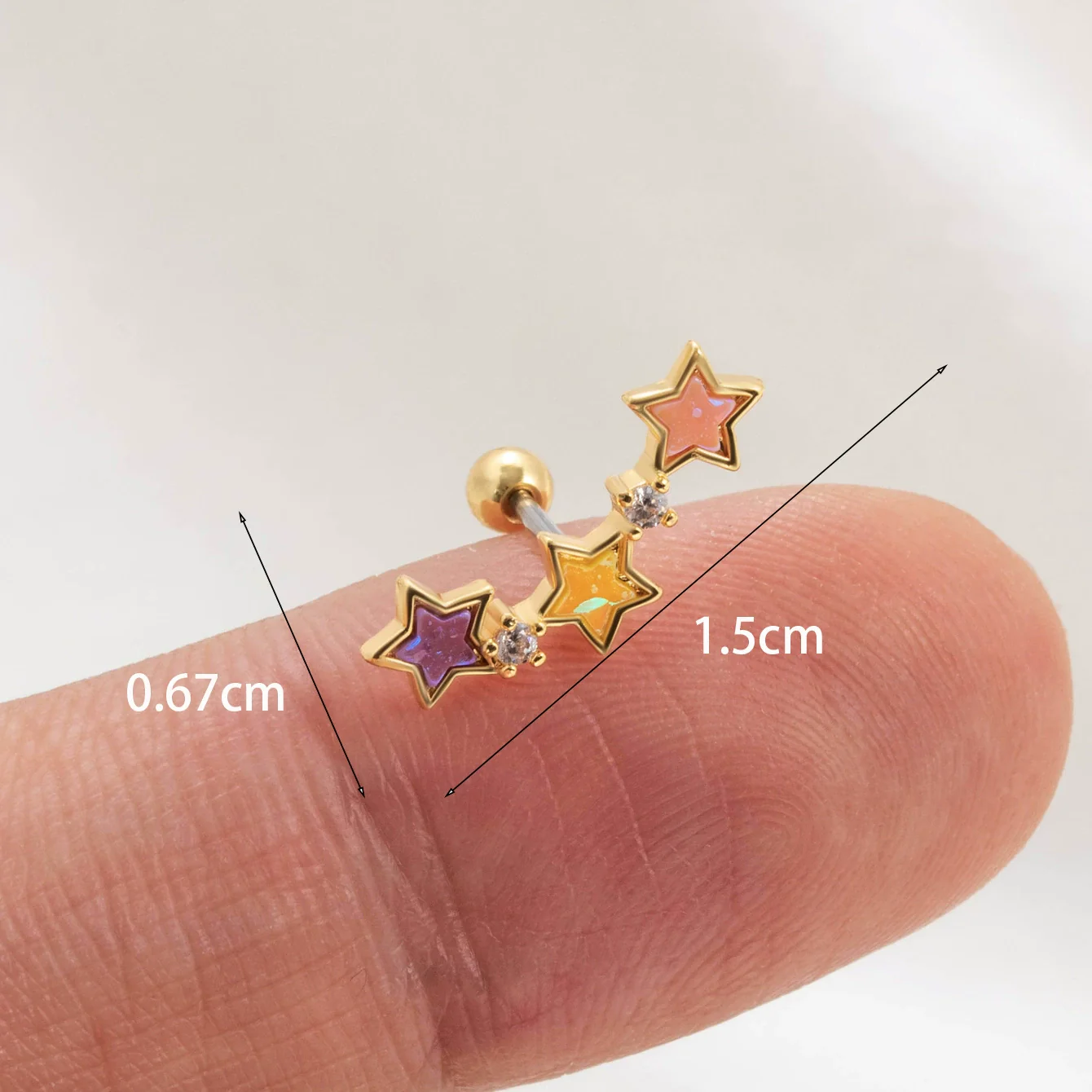 Wholesale Ear Bone Nails Copper Fivepointed Star Flower Fashion Women's - Image 12