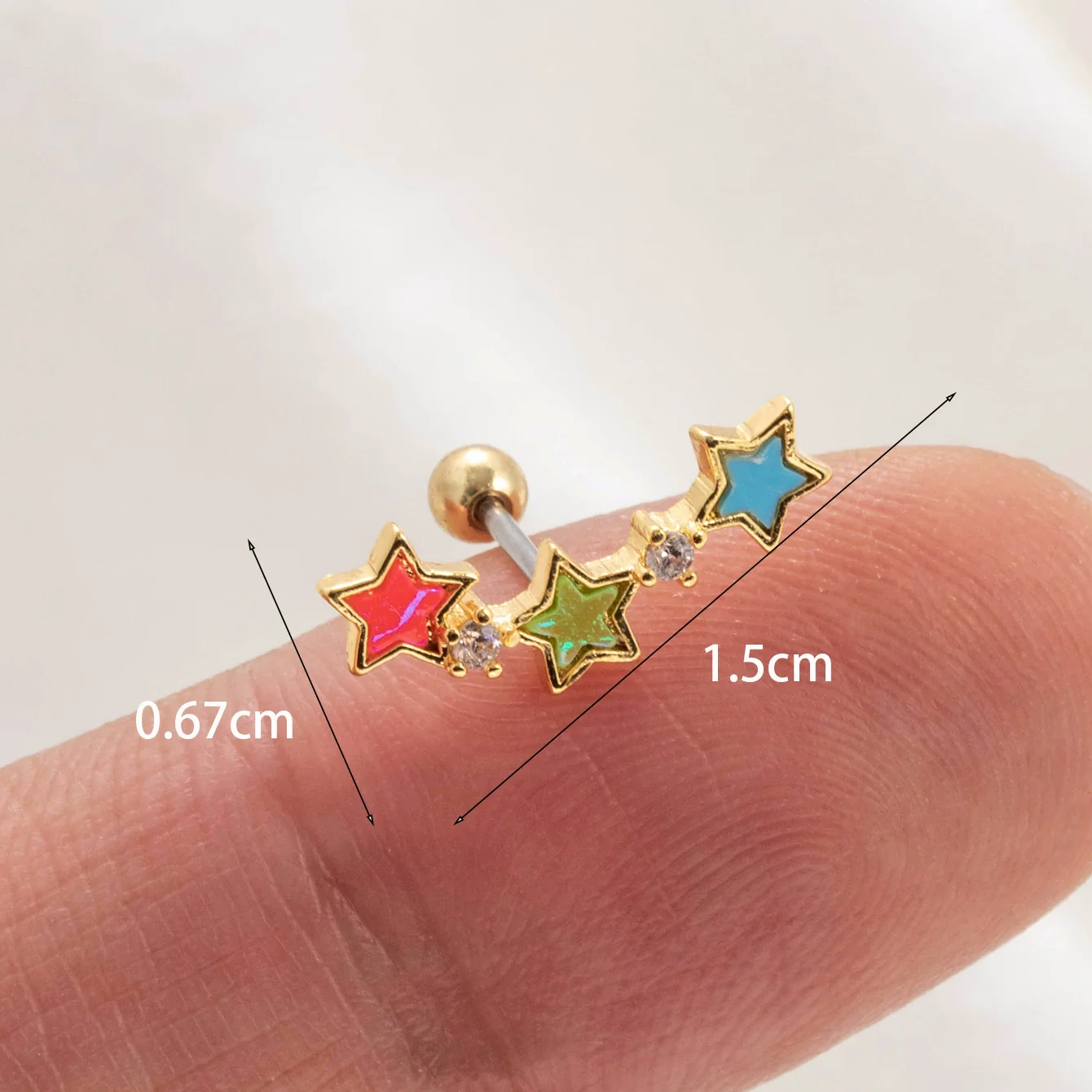Wholesale Ear Bone Nails Copper Fivepointed Star Flower Fashion Women's - Image 8