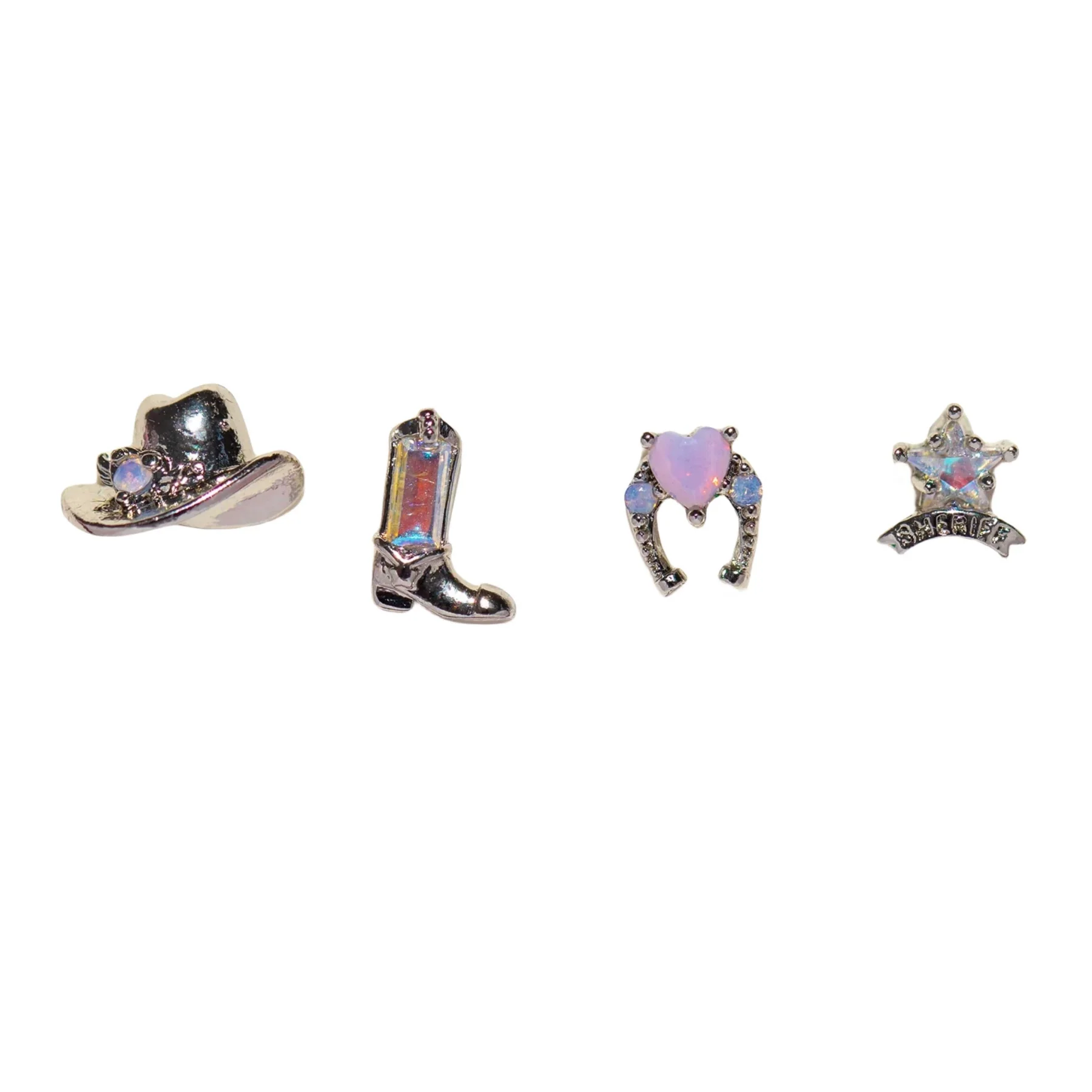 Wholesale Ear Jewelry Copper Inlaid Zircon Geometric Fivepointed Star Heart Women's - Image 18