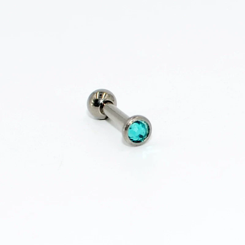 Wholesale Ear Nails And Cartilage Nails G23 Pure Titanium Cz Gemstone Electroplated - Image 10