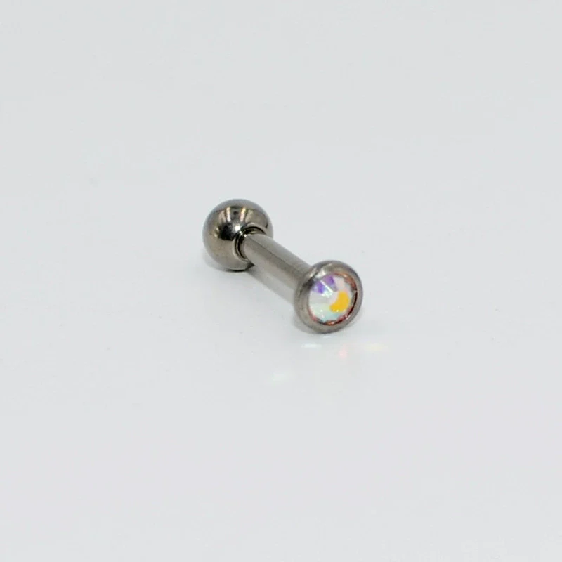 Wholesale Ear Nails And Cartilage Nails G23 Pure Titanium Cz Gemstone Electroplated - Image 9