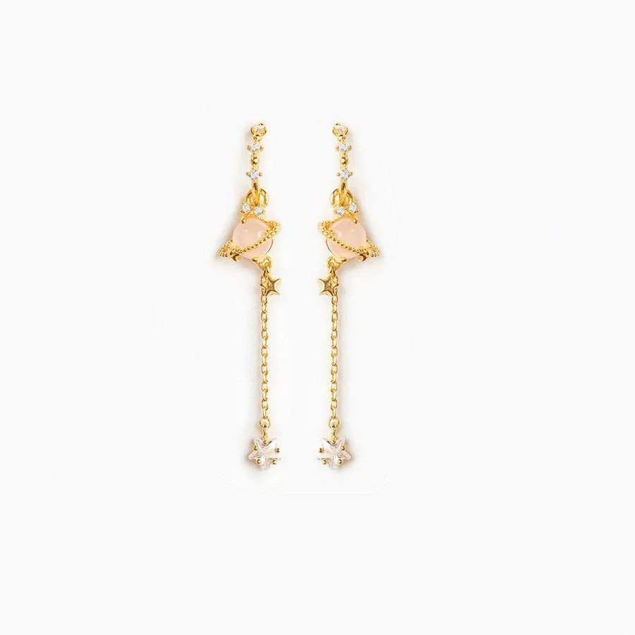 Wholesale Earrings Brass 18K Zircon Star Pattern Set - Image 7