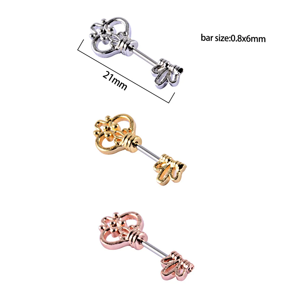 Wholesale Earrings Copper Gold Rose Gold Silver Electroplated With Arrow Heart Geometric Letter Number Text Patterns - Image 8