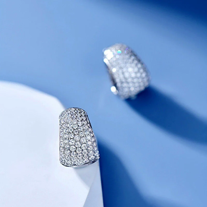 Wholesale Earrings Copper Light Luxury Geometric U Shaped Zircon Style - Image 3