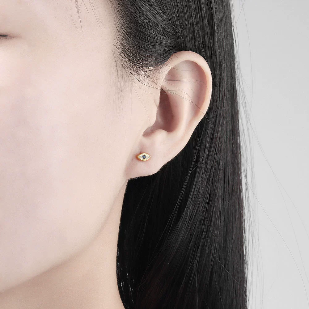 Wholesale Earrings Copper S925 Silver Geometric Devil's Eye Design - Image 4