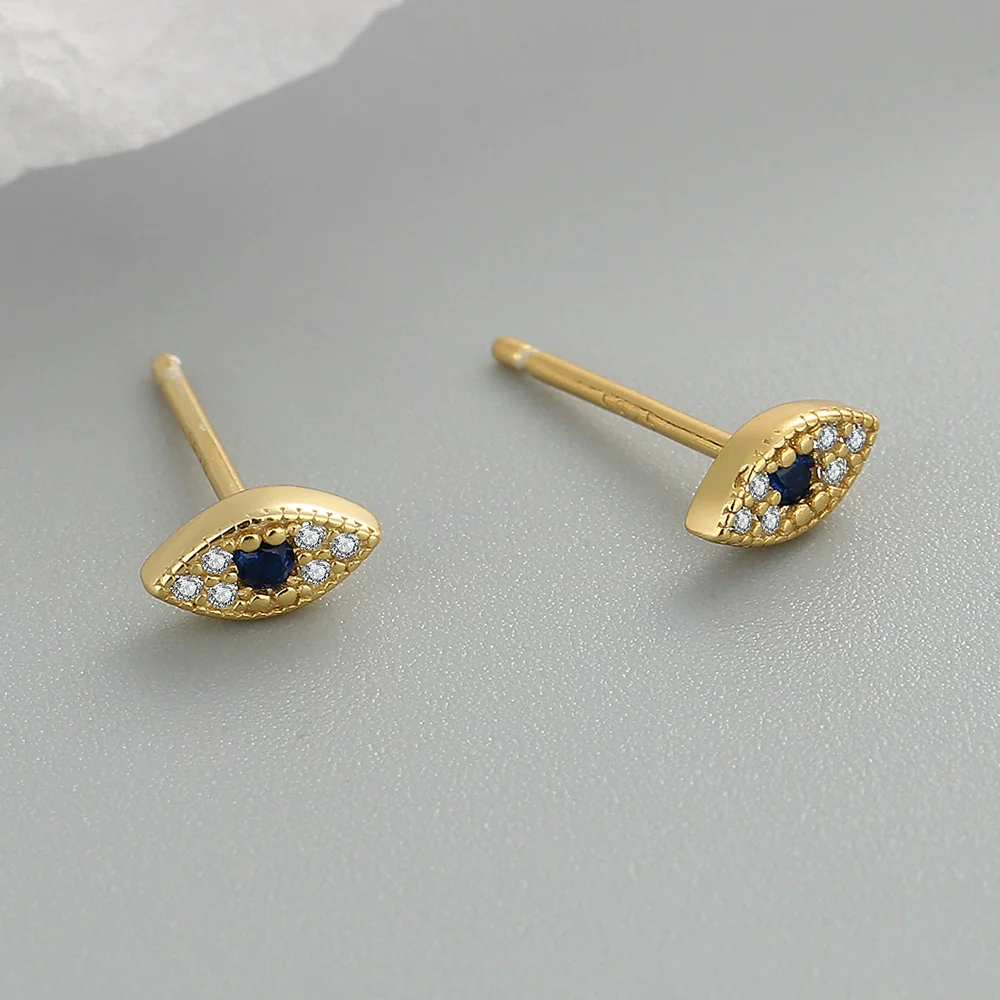 Wholesale Earrings Copper S925 Silver Geometric Devil's Eye Design - Image 7