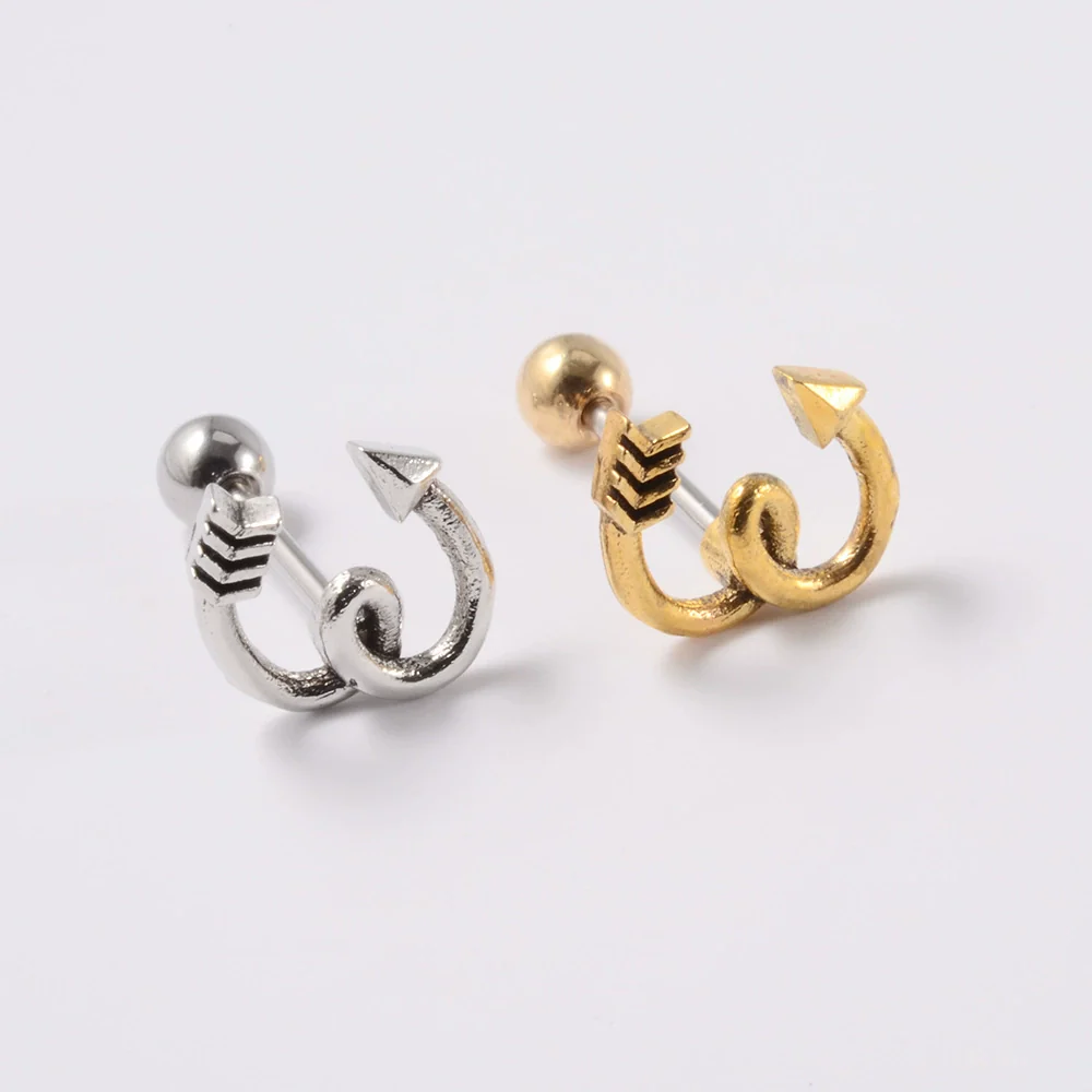 Wholesale Earrings Copper Silver Gold Heart Arrow Electroplating Style - Image 10