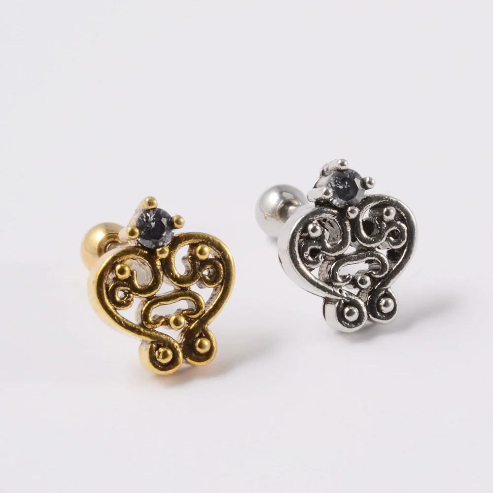 Wholesale Earrings Copper Silver Gold Heart Arrow Electroplating Style - Image 12