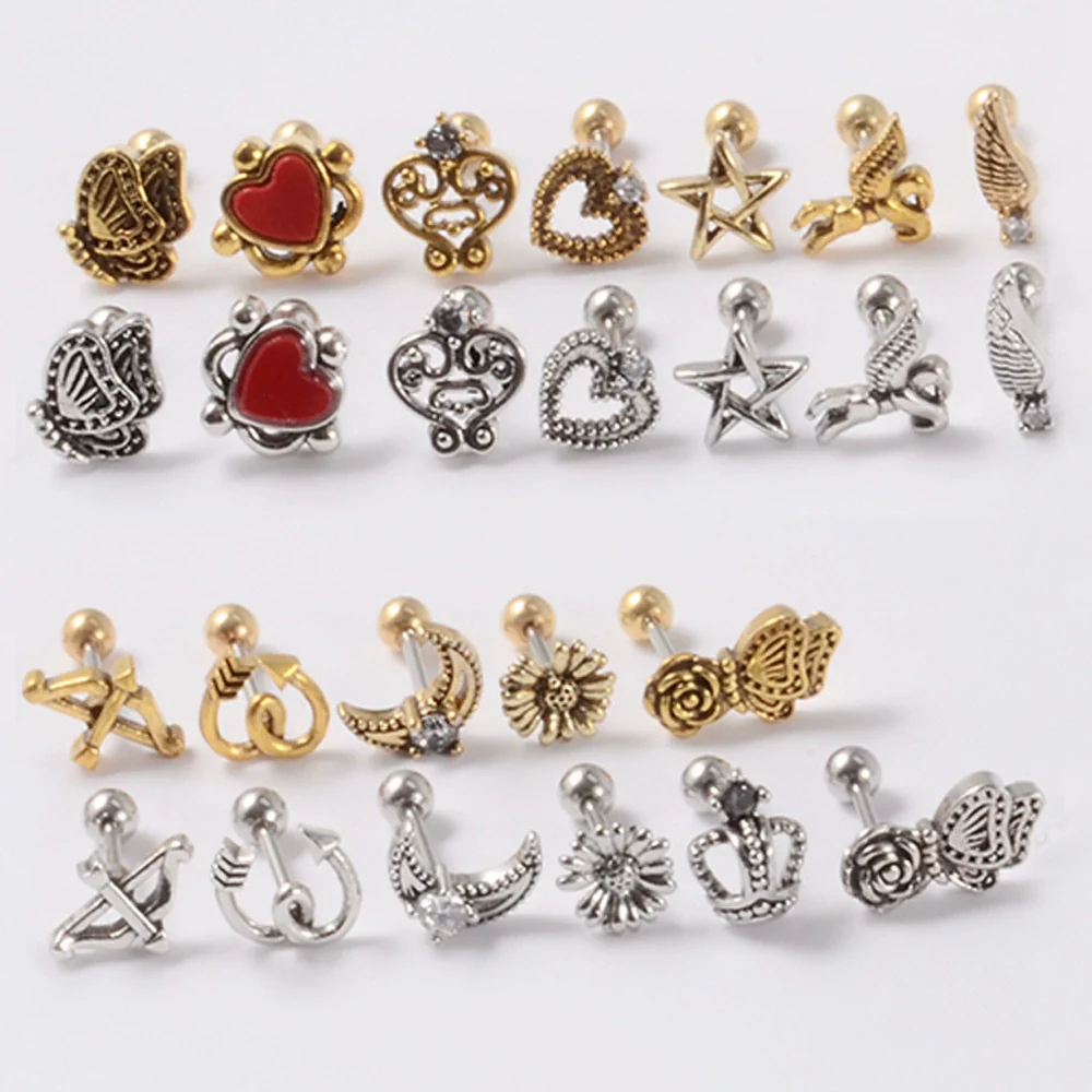 Wholesale Earrings Copper Silver Gold Heart Arrow Electroplating Style - Image 4