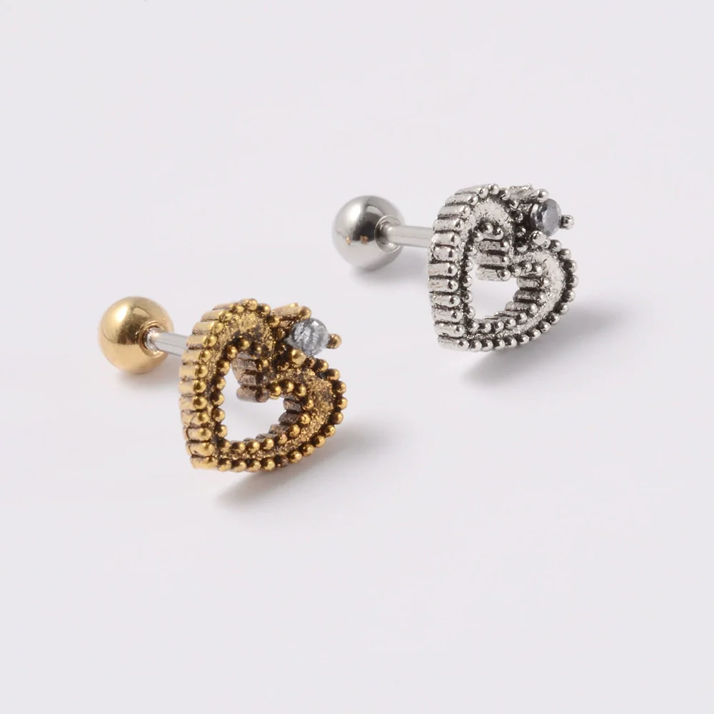 Wholesale Earrings Copper Silver Gold Heart Arrow Electroplating Style - Image 9