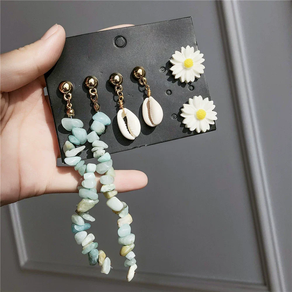 Wholesale Earrings Set Geometric Crystal Stainless Steel Microinlay - Image 13