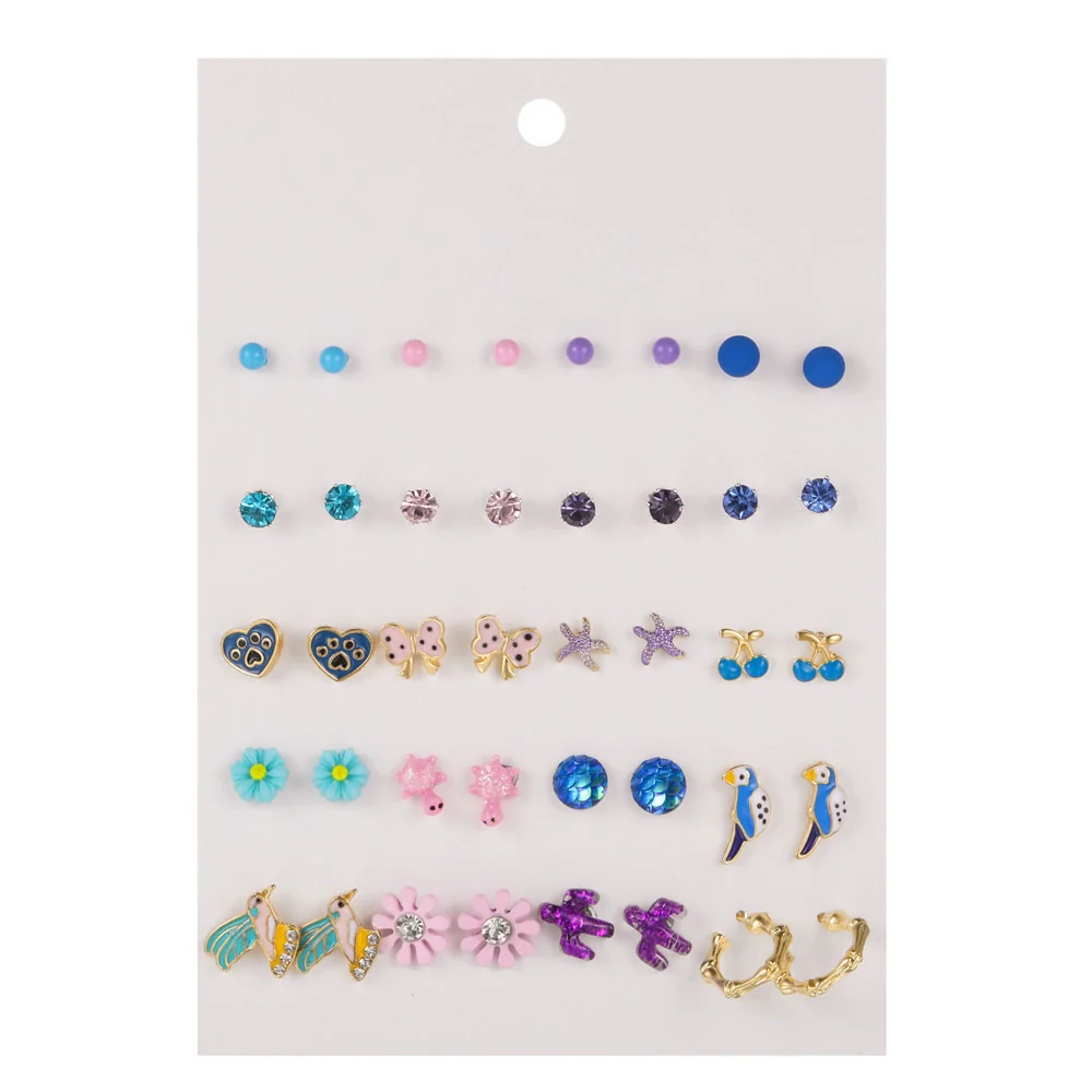 Wholesale Earrings Set Geometric Crystal Stainless Steel Microinlay - Image 16